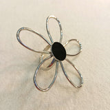 Silver Flower Ring