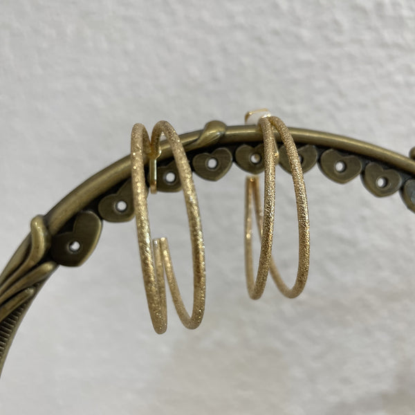 Double Gold Hoop Earrings